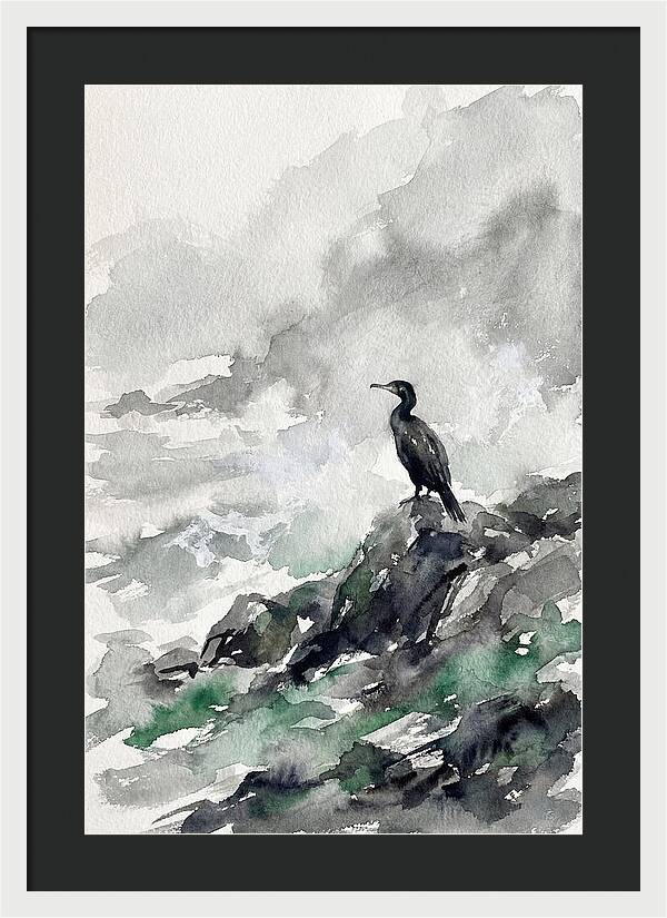Cormorant By The Shore