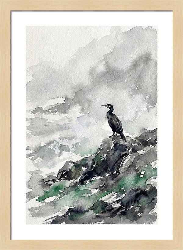 Cormorant By The Shore