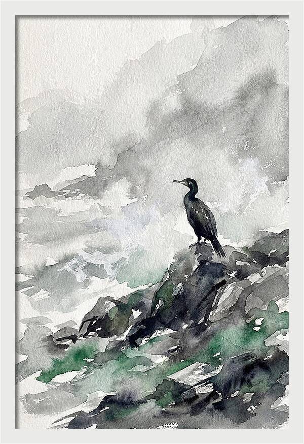 Cormorant By The Shore