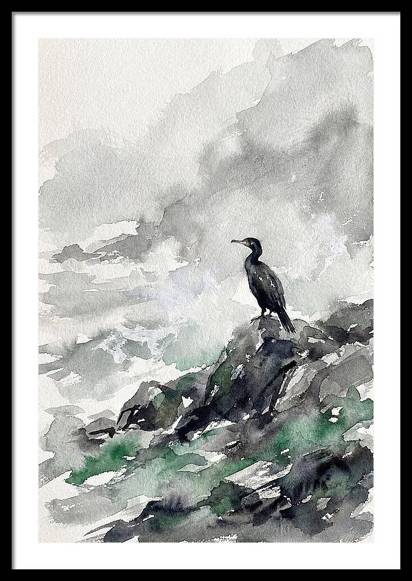 Cormorant By The Shore