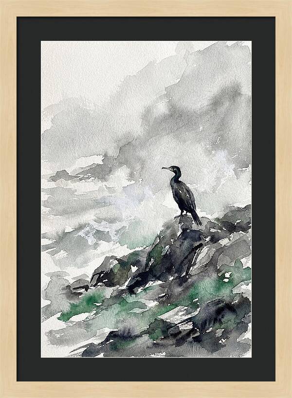 Cormorant By The Shore