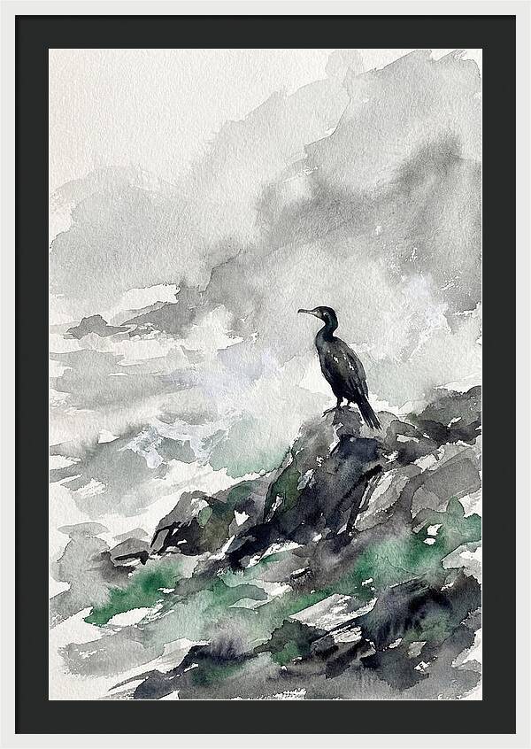 Cormorant By The Shore