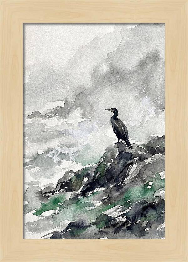 Cormorant By The Shore