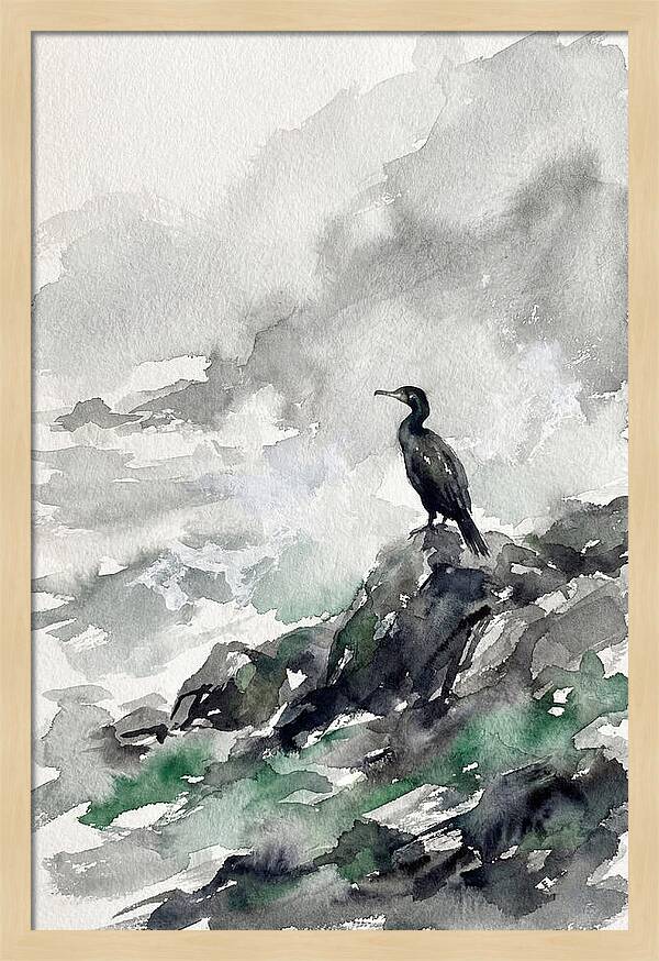 Cormorant By The Shore