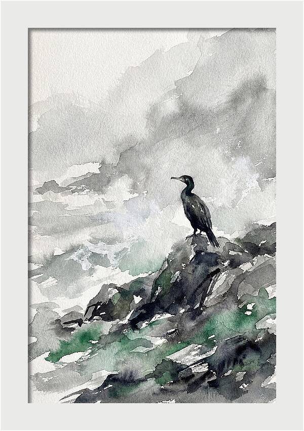 Cormorant By The Shore