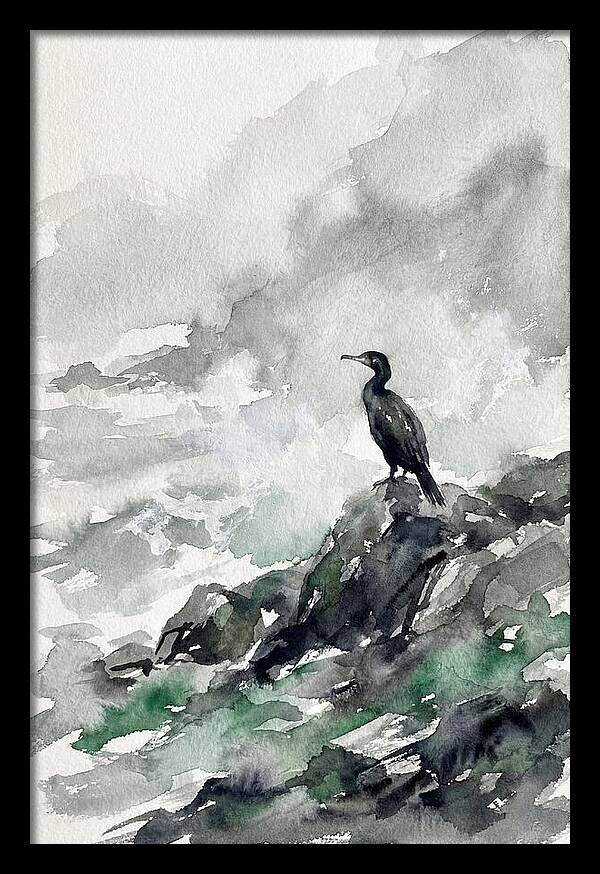 Cormorant By The Shore