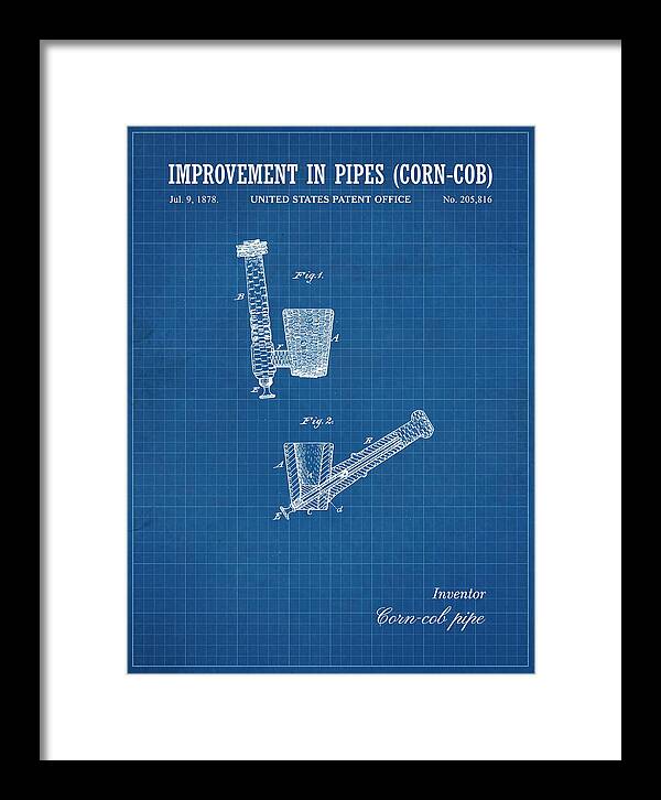 Corn Cob Pipe Blueprint Patent Us205816a