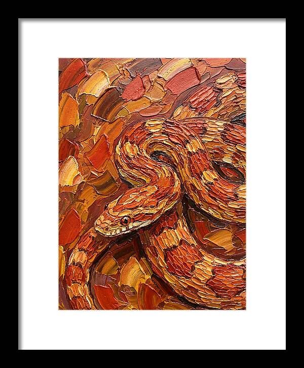 Corn Snake In Vibrant Colors