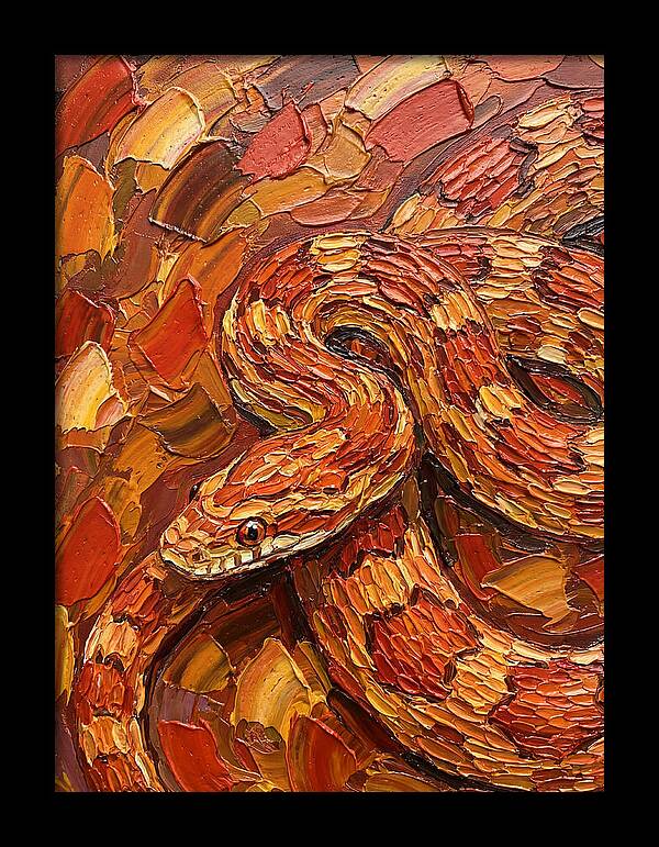Corn Snake In Vibrant Colors