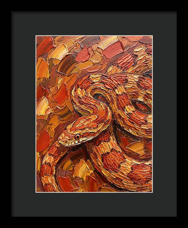 Corn Snake In Vibrant Colors