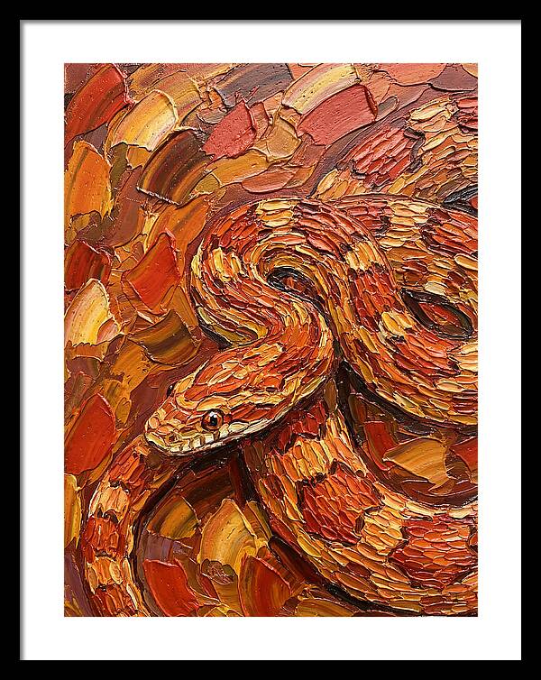 Corn Snake In Vibrant Colors