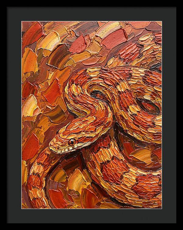 Corn Snake In Vibrant Colors