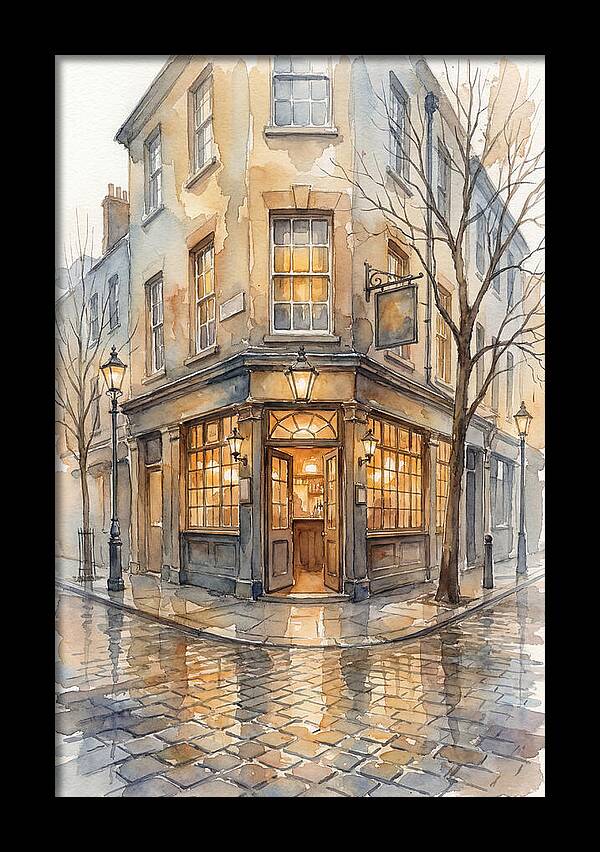 Corner Pub With Warm Glow