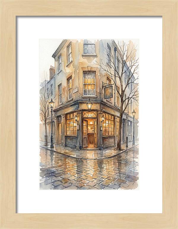 Corner Pub With Warm Glow