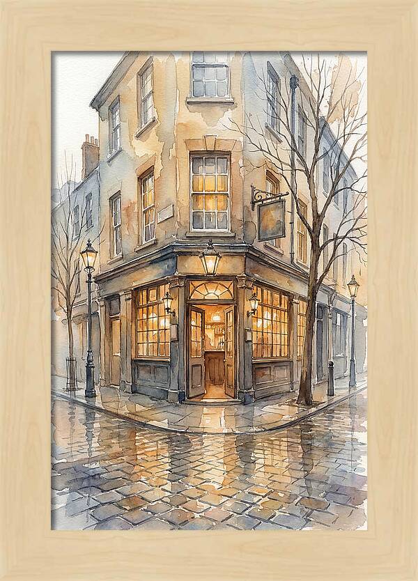 Corner Pub With Warm Glow
