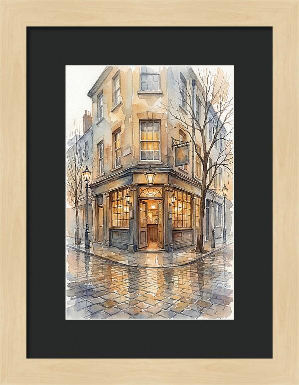 Corner Pub With Warm Glow