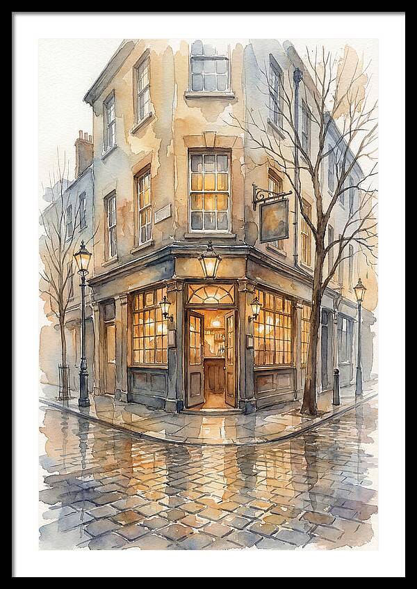 Corner Pub With Warm Glow