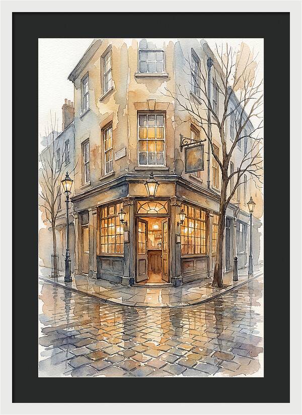 Corner Pub With Warm Glow