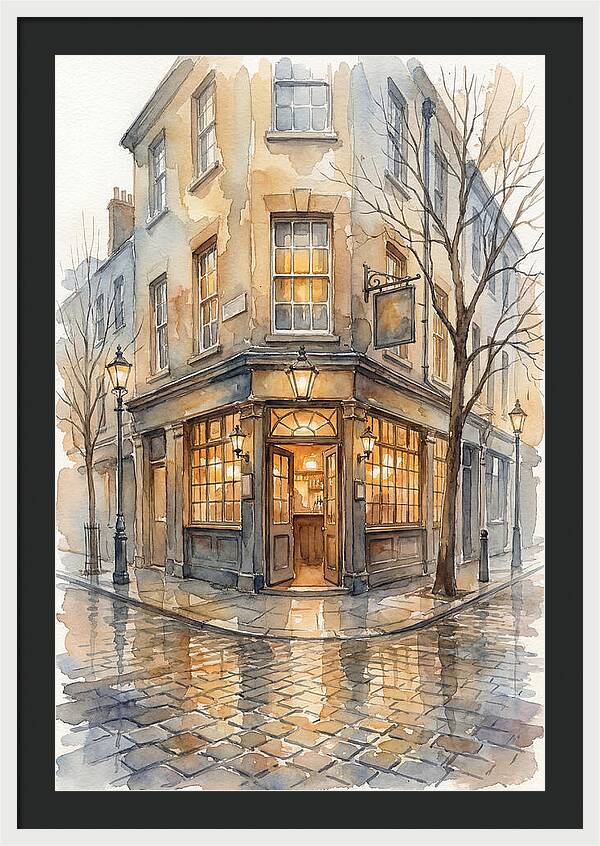 Corner Pub With Warm Glow