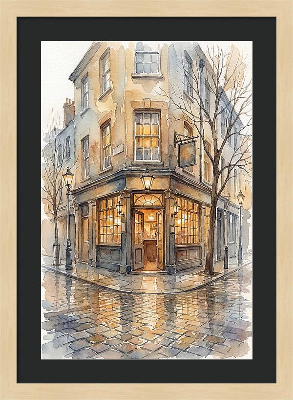 Corner Pub With Warm Glow