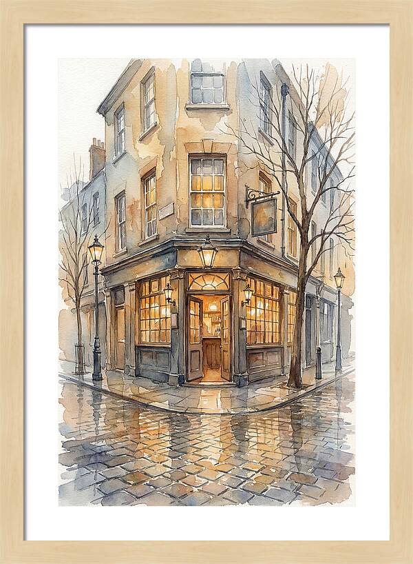 Corner Pub With Warm Glow