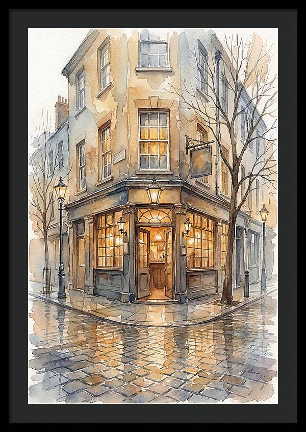 Corner Pub With Warm Glow