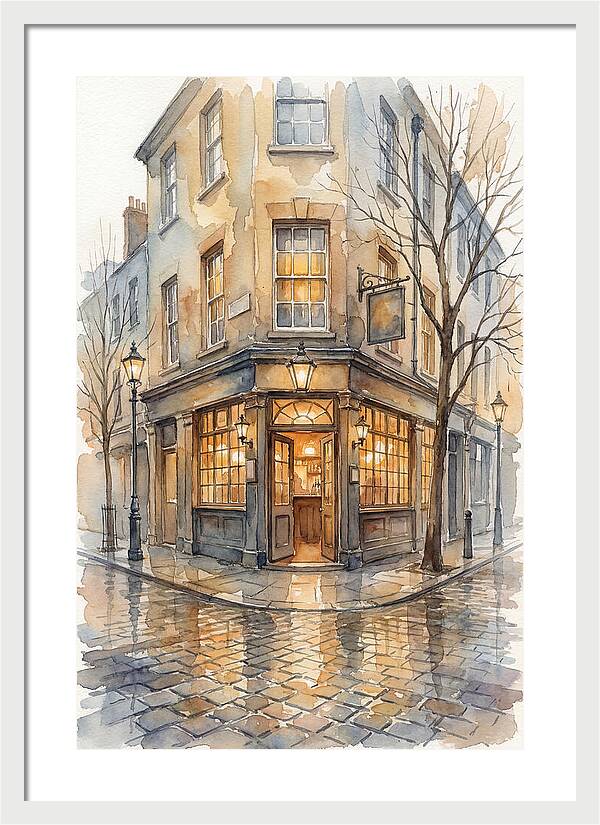 Corner Pub With Warm Glow