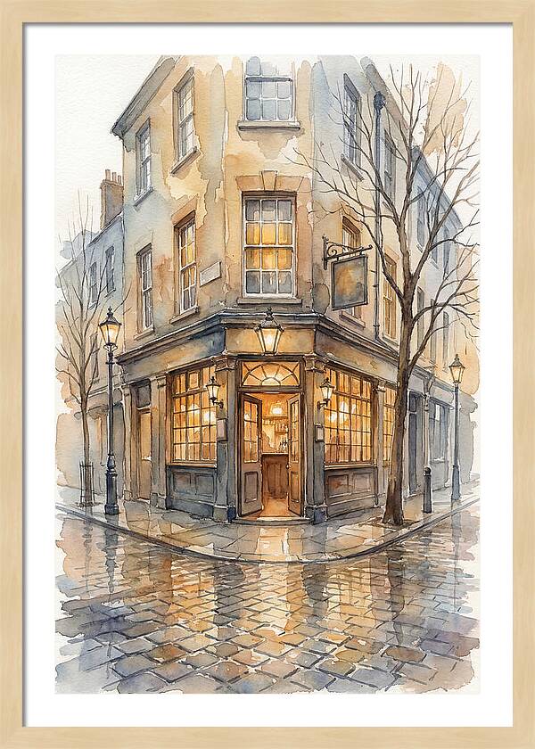 Corner Pub With Warm Glow