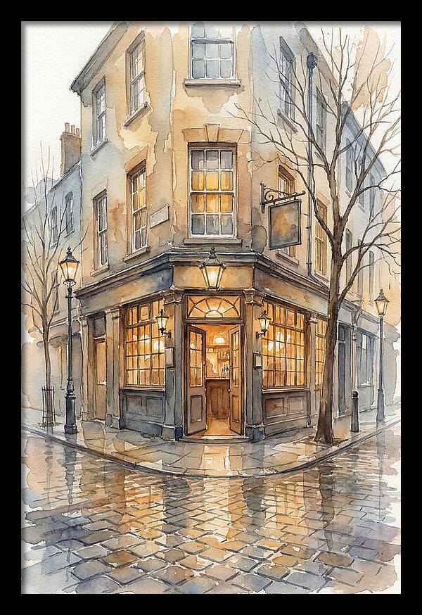 Corner Pub With Warm Glow