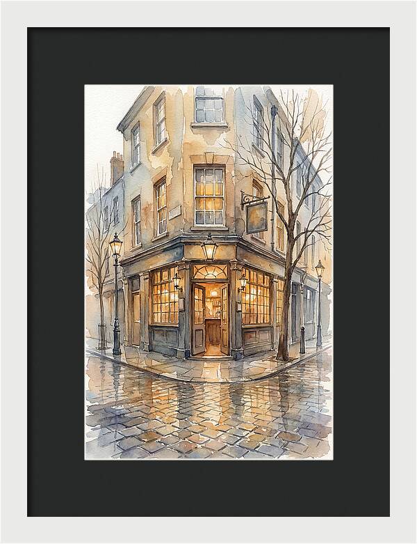 Corner Pub With Warm Glow
