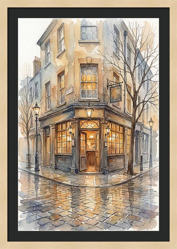 Corner Pub With Warm Glow