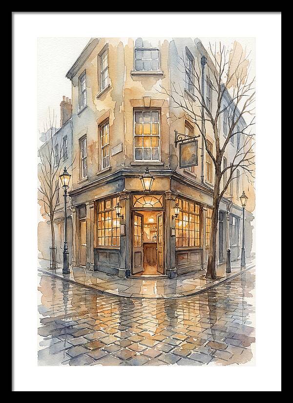 Corner Pub With Warm Glow