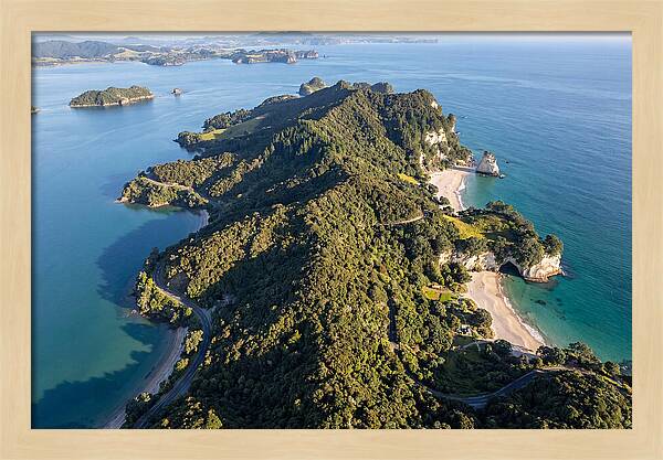 Coromandel Peninsula Aerial View