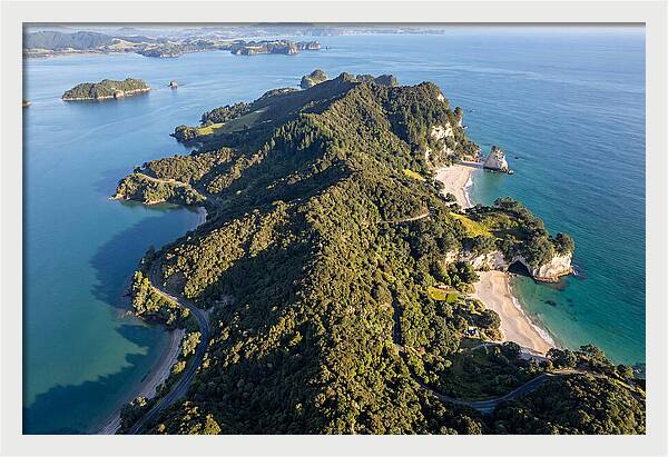 Coromandel Peninsula Aerial View