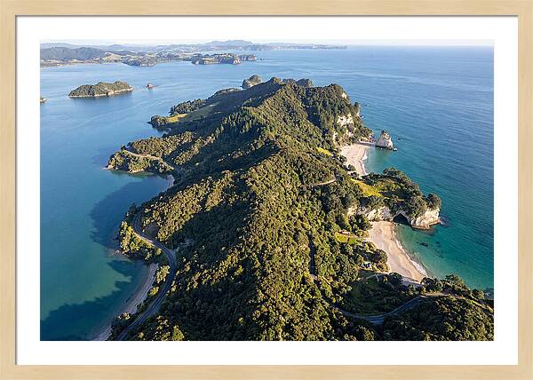 Coromandel Peninsula Aerial View