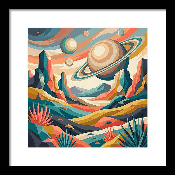 Cosmic Desert Landscape