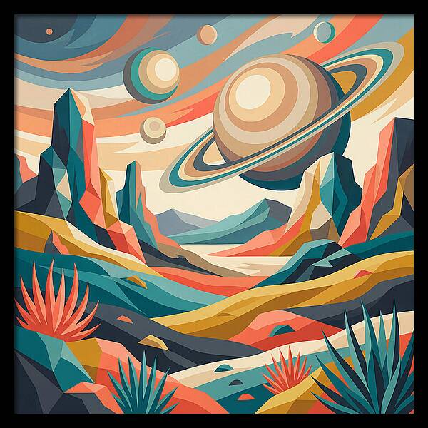 Cosmic Desert Landscape