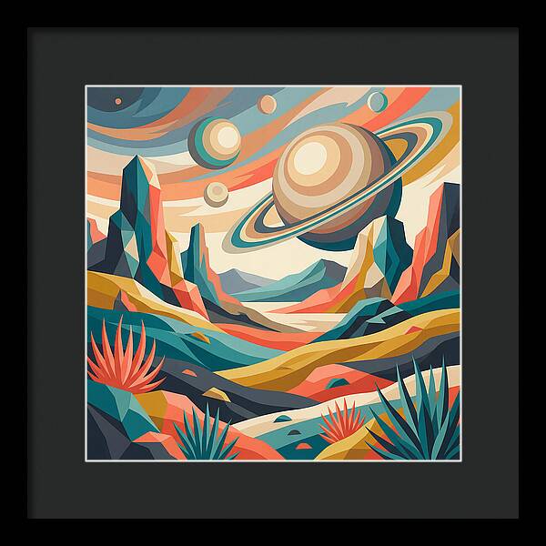 Cosmic Desert Landscape