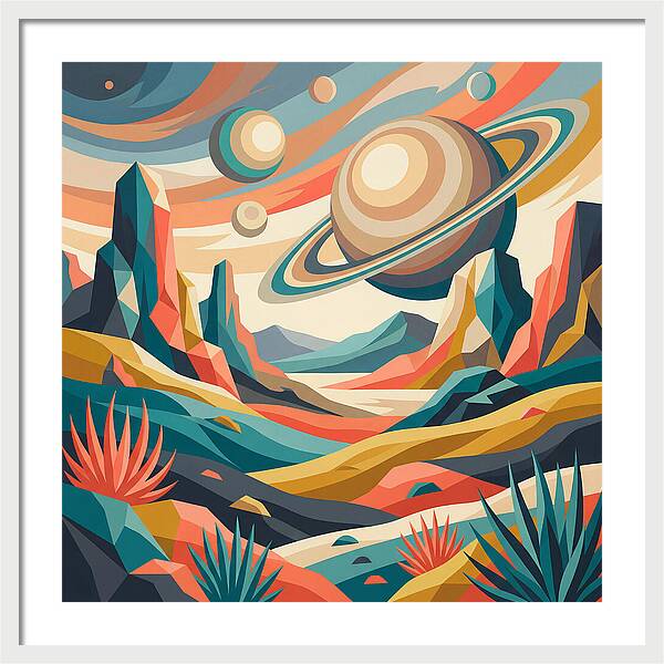 Cosmic Desert Landscape