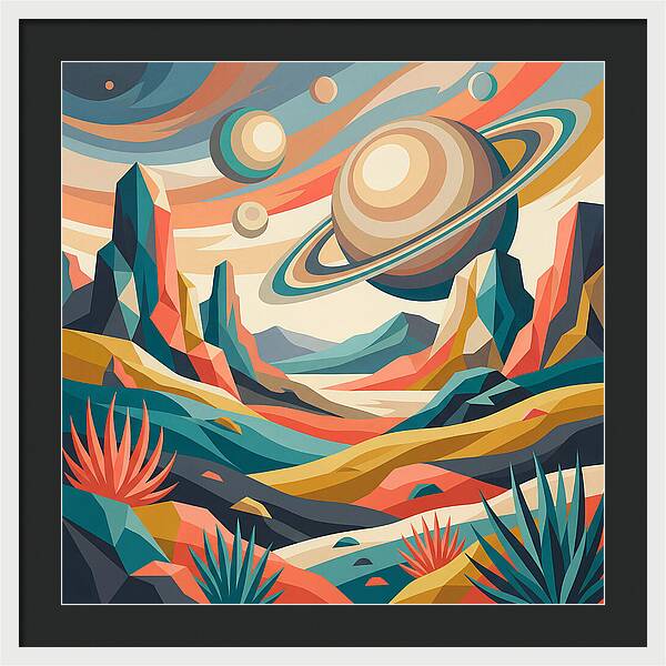 Cosmic Desert Landscape