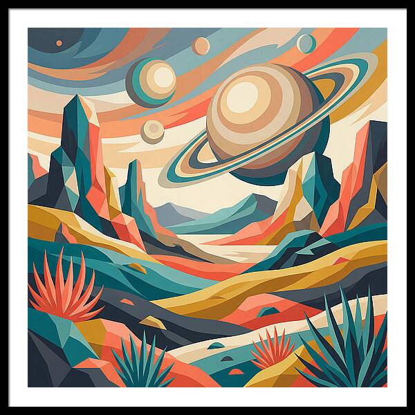 Cosmic Desert Landscape