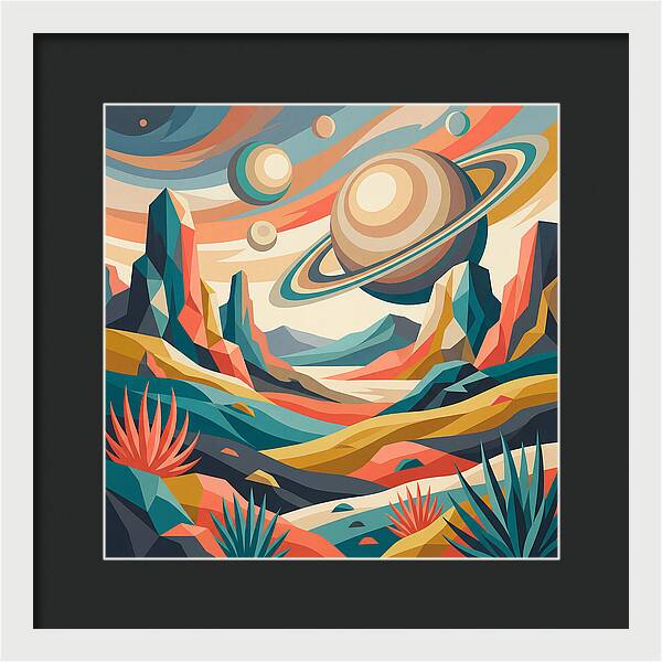 Cosmic Desert Landscape