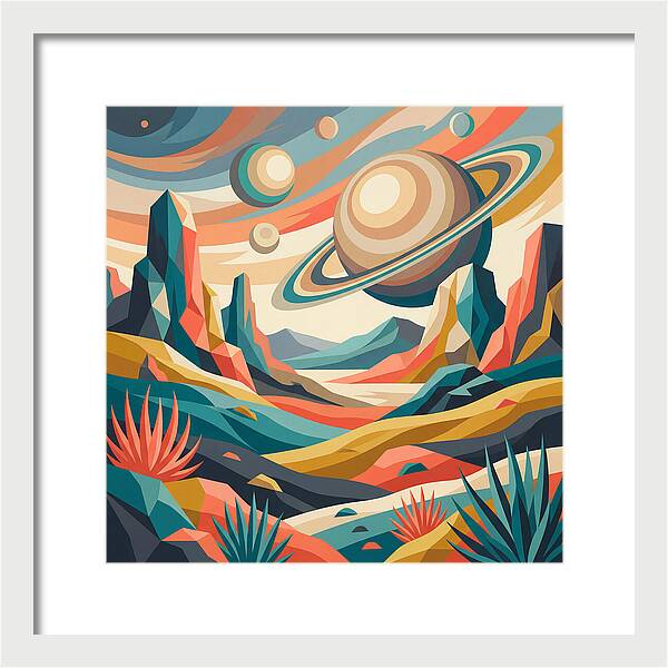 Cosmic Desert Landscape