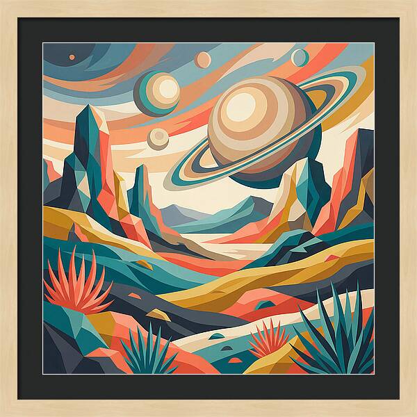 Cosmic Desert Landscape