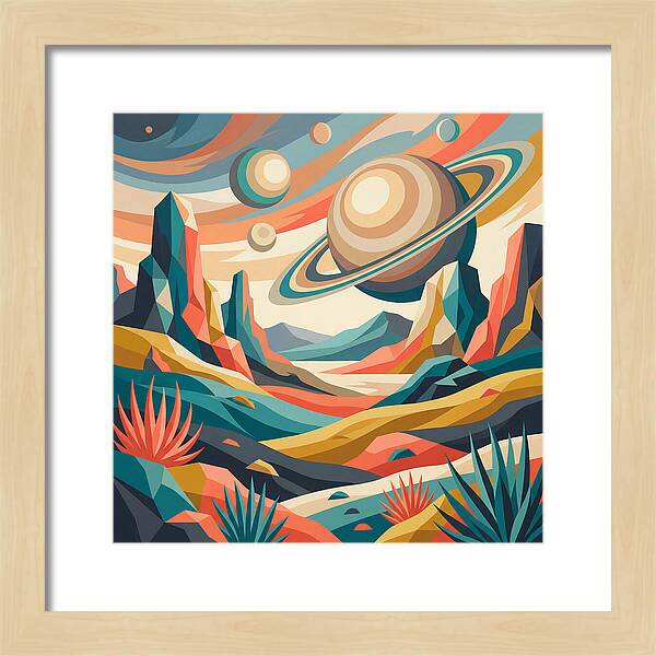 Cosmic Desert Landscape