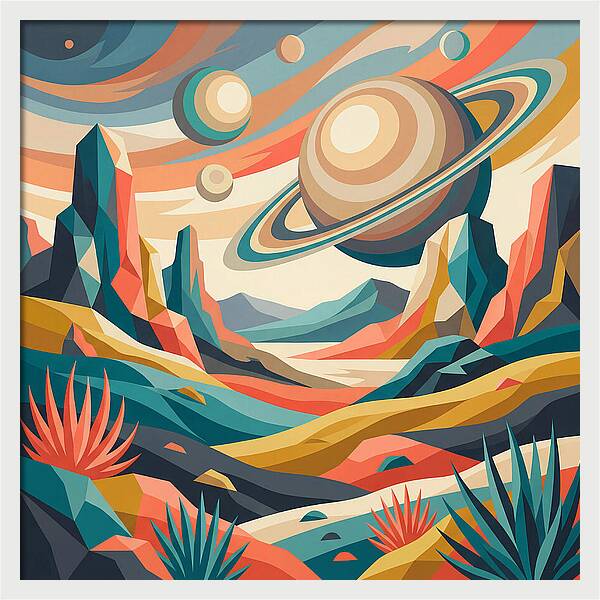Cosmic Desert Landscape