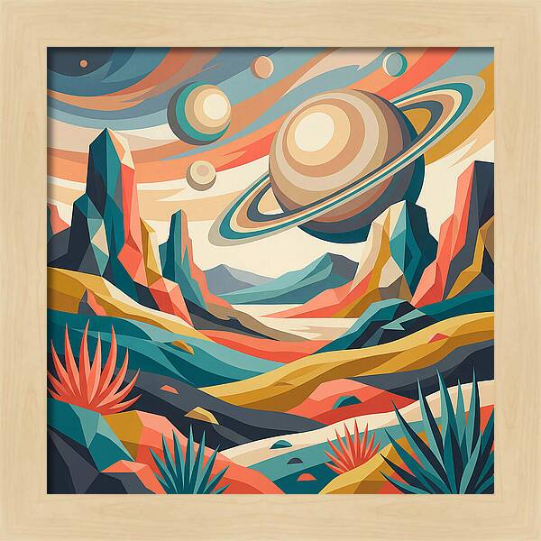 Cosmic Desert Landscape