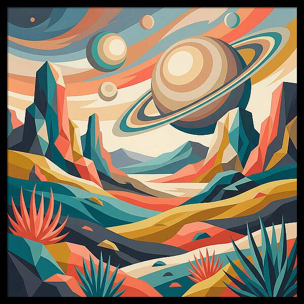 Cosmic Desert Landscape
