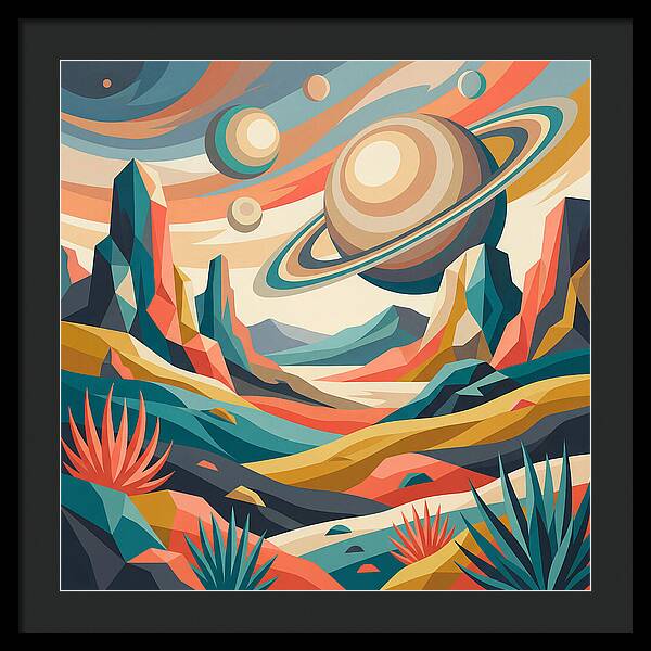 Cosmic Desert Landscape