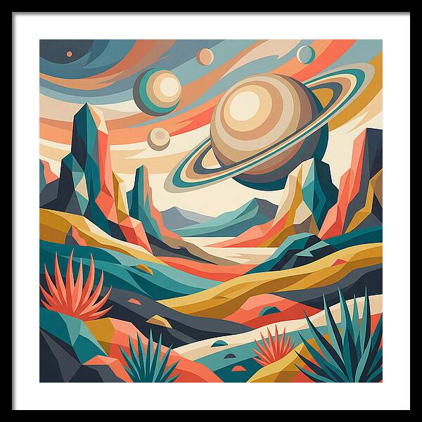 Cosmic Desert Landscape